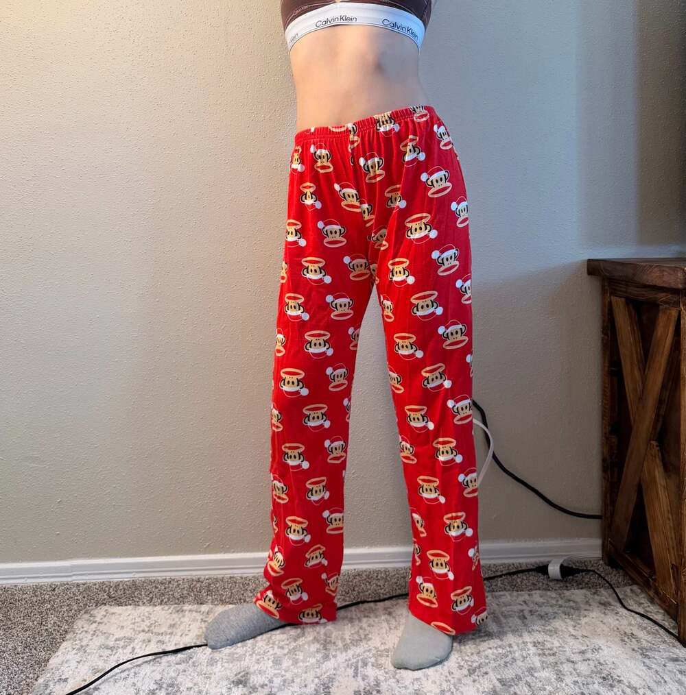 Paul Frank Julius the Monkey Christmas Santa Hat Lounge Pajama Pants
